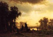 Albert Bierstadt, An Indian Encampment